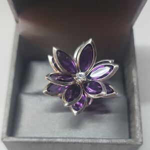 Purple Flower Ring